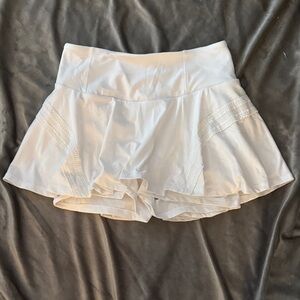 FP Movement by Free People White Skorts with Lace Detail